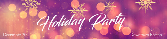 Holiday banner - pink snowflake